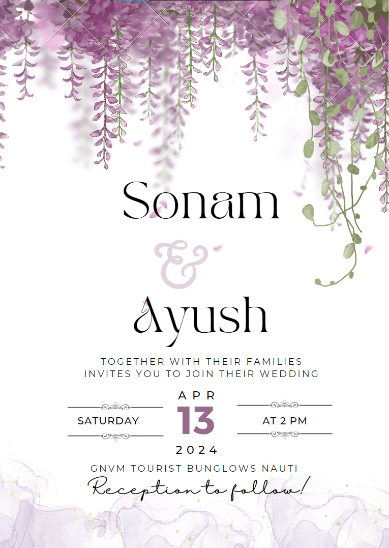 Wedding invitation